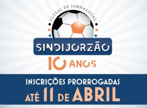 Prorrogadas as inscries para o 10 Sindijorzo de Futsal