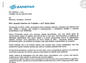 ACT da Sanepar: atualizao sobre o andamento das negociaes