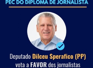 Dilceu Sperafico continua na luta a favor do diploma de jornalista