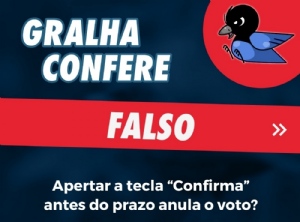 Gralha Confere:  FALSO que apertar tecla confirma antes do prazo anula o voto